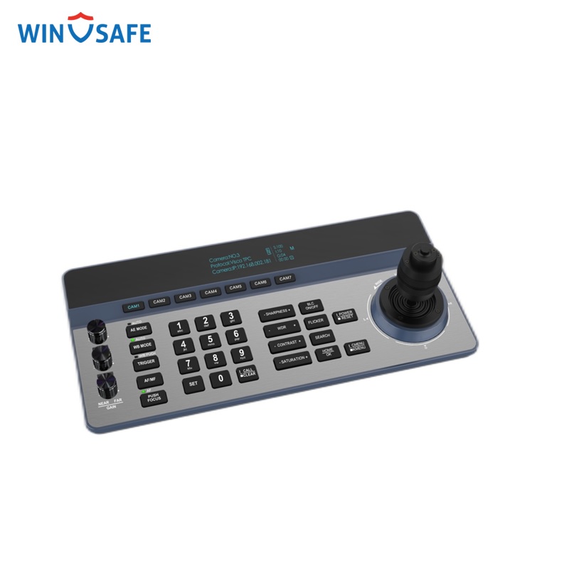 IP NDI Keyboard PTZ Controller With Joystick RS422 RS485